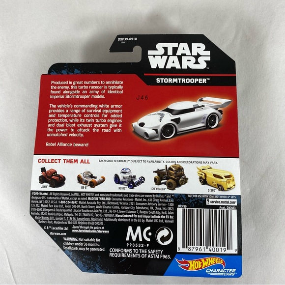 2014 Star Wars Hot Wheels Die Cast - Stormtrooper and General Grievous - Picture 5 of 7